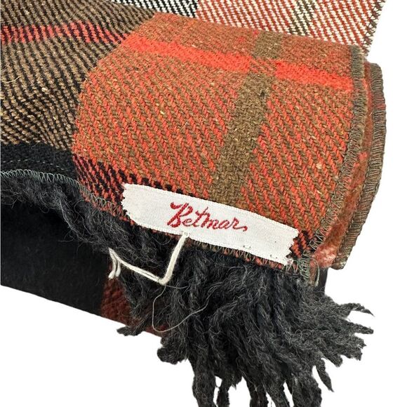 Vintage Betmar plaid wool blend scarf - Picture 7 of 7